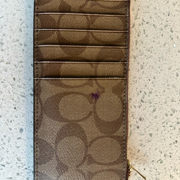 Coach Brown Leather Multifunction Wallet - Picture 11 of 12